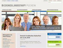 Tablet Screenshot of bildungslandschaft-pulheim.de
